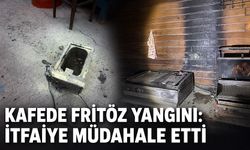 Kafede fritöz yangını: İtfaiye müdahale etti