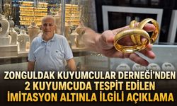 Zonguldak Kuyumcular Derneği'nden 2 kuyumcuda tespit edilen imitasyon altınla ilgili açıklama