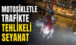 Motosikletle trafikte tehlikeli seyahat