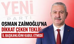 Osman Zaimoğlu’na dikkat çeken teklif: İl başkanlığını kabul etmedi