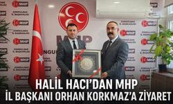 Halil Hacı’dan MHP İl Başkanı Orhan Korkmaz’a ziyaret
