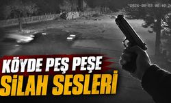 Köyde peş peşe silah sesleri