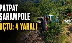 Patpat şarampole uçtu: 4 yaralı