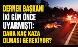 Dernek Başkanı iki gün önce uyarmıştı: Daha kaç kaza olması gerekiyor?