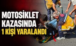 Motosiklet kazasında 1 kişi yaralandı