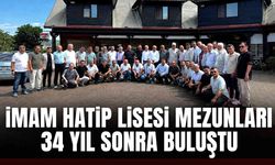 İmam Hatip Lisesi mezunları 34 yıl sonra buluştu