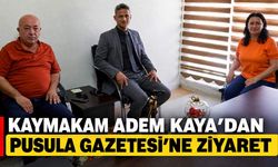 Kaymakam Adem Kaya'dan Pusula Gazetesi'ne ziyaret