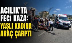 Acılık'ta feci kaza: Yaşlı kadına araç çarptı