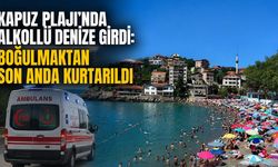 Kapuz Plajı'nda olay: Alkollü şahsı cankurtaranlar kurtardı