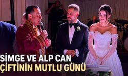 Simge ve Alp Can çiftinin mutlu günü