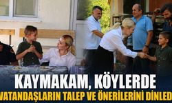Kaymakam, köylerde vatandaşların talep ve önerilerini dinledi