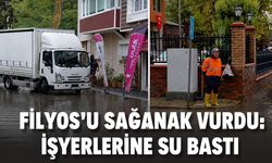 Filyos'u sağanak vurdu: İşyerlerini su bastı
