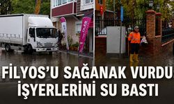 Filyos'u sağanak vurdu: İşyerlerini su bastı