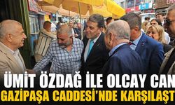 Ümit Özdağ ile Olcay Can, Gazipaşa Caddesi'nde karşılaştı