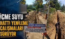 İçme suyu hattı yenileme çalışmaları sürüyor
