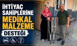İhtiyaç sahiplerine medikal malzeme desteği