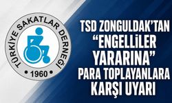 TSD Zonguldak’tan “engelliler yararına” para toplayanlara karşı uyarı