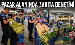 Pazar alanında zabıta denetimi