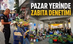 Pazar yerinde zabıta denetimi