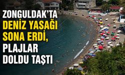Zonguldak’ta deniz yasağı sona erdi, plajlar doldu taştı