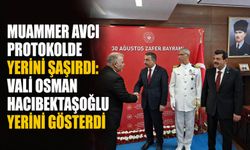 Muammer Avcı protokolde yerini şaşırdı: Vali Osman Hacıbektaşoğlu yerini gösterdi