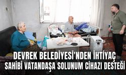 Devrek Belediyesi’nden ihtiyaç sahibi vatandaşa solunum cihazı desteği