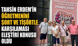 Tahsin Erdem’in öğretmenini şort ve tişörtle karşılaması eleştiri konusu oldu