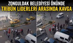 Zonguldak Belediyesi önünde tribün liderleri arasında kavga