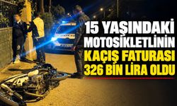 15 yaşındaki motosikletlinin kaçış faturası 326 bin lira oldu
