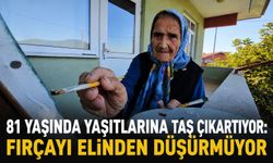 81 yaşında yaşıtlarına taş çıkartıyor: Fırçayı elinden düşürmüyor
