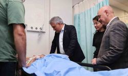 Feci kazada yaralananları Vali ziyaret etti
