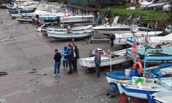 Fırtınada zarar gören tekneler için hasar tespiti yapıldı