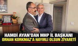 Hamdi Ayan’dan MHP İl Başkanı Orhan Korkmaz’a hayırlı olsun ziyareti