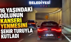 16 yaşındaki oğlunun kanseri yenmesini şehir turuyla kutladı