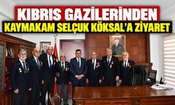 Kıbrıs Gazilerinden Kaymakam Selçuk Köksal'a ziyaret