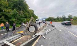 Makaslayan tır trafiği felç etti