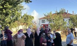 Otluk alanda çıkan yangın, 3 eve sıçradı