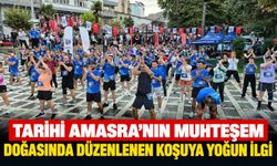 Tarihi Amasra'nın muhteşem doğasında düzenlenen koşuya yoğun ilgi