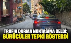 Trafik durma noktasına geldi: Sürücüler tepki gösterdi