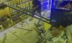 Veresiye tartışması iddiası: Kamyonuyla tekel bayisine böyle daldı