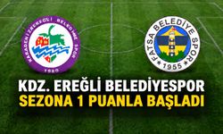 Kdz. Ereğli Belediyespor sezona 1 puanla başladı