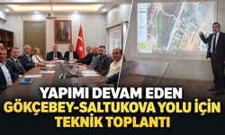 Yapımı devam eden Gökçebey-Saltukova yolu için teknik toplantı