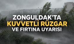 Zonguldak’ta kuvvetli rüzgar ve fırtına uyarısı