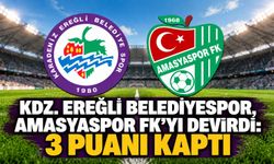 Kdz. Ereğli Belediyespor, Amasyaspor FK’yı devirdi: 3 puanı kaptı