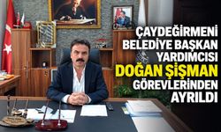 Çaydeğirmeni Belediye Başkan Yardımcısı Doğan Şişman görevlerinden ayrıldı
