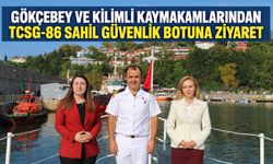 Gökçebey ve Kilimli Kaymakamlarından TCSG-86 Sahil Güvenlik botuna ziyaret