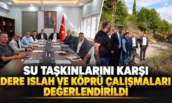 Su taşkınlarına karşı dere ıslah ve köprü çalışmaları değerlendirildi
