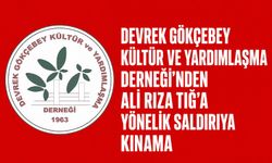 Devrek Gökçebey Kültür ve Yardımlaşma Derneği’nden Ali Rıza Tığ’a yönelik saldırıya kınama