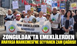 Zonguldak'ta emeklilerden Anayasa Mahkemesi’ne seyyanen zam çağrısı!