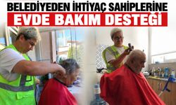Belediyeden ihtiyaç sahiplerine evde bakım desteği